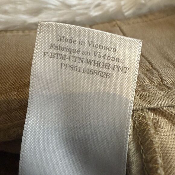 EVERLANE The Way High Drape Trouser Pants Womens Size 0 Short Beige Relaxed - Picture 13 of 13